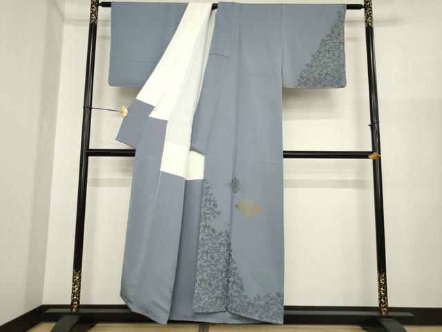 平和屋着物●山口静樹 山口美術織物 訪問着 桐竹鳳凰菱文 健勝苑扱い 証紙・反端付き 正絹 逸品 未使用 AABI8858ck