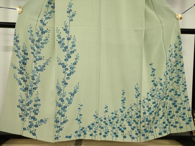 平和屋着物●人間国宝 五代 田畑喜八 訪問着 枝花文 正絹 逸品 AABI8859ck