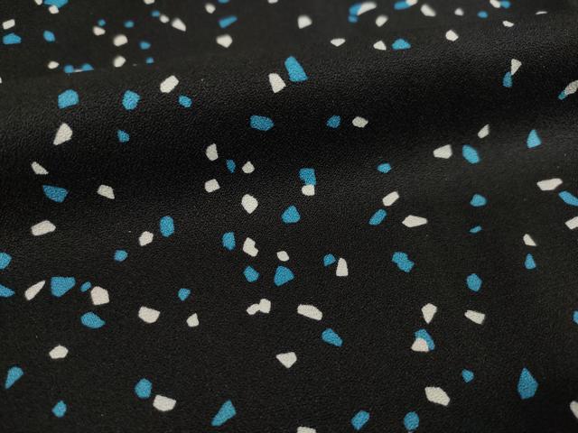 平和屋着物●訪問着 箔散らし文様 黒地 金彩 正絹 逸品 AABI8875ck