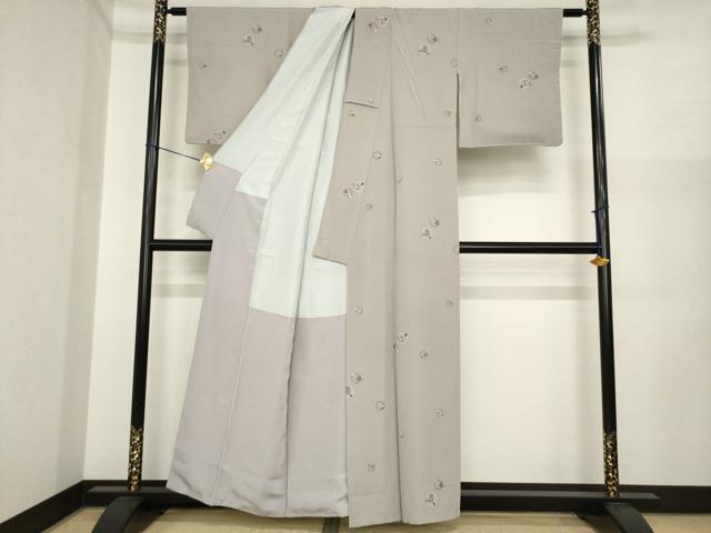 平和屋着物●上質な小紋 丸文 正絹 逸品 AABI8876ck