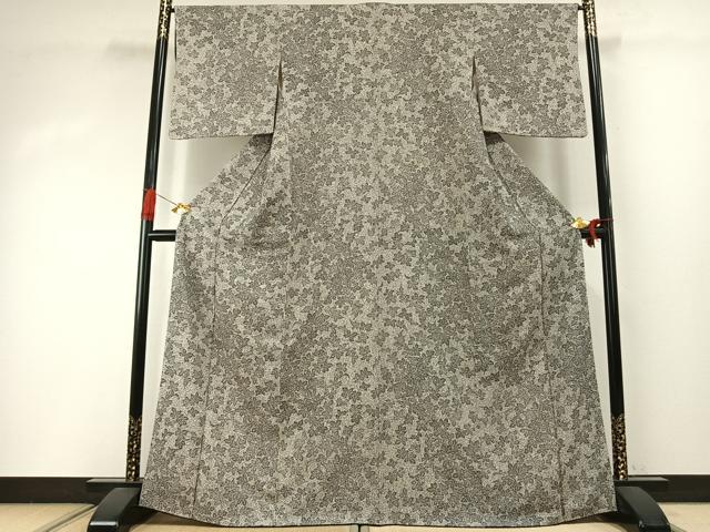 平和屋着物●訪問着 舞葉文 正絹 逸品 AABI8883fy