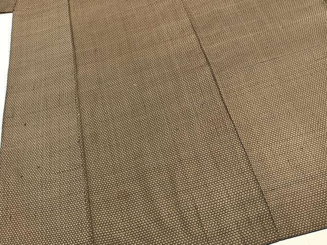 平和屋着物●男性 紬 アンサンブル 幾何学文様 正絹 逸品 AABI8904fy