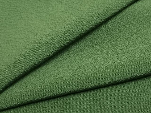 平和屋着物●上質な色無地 老竹色 やまと誂製 正絹 逸品 AABI8917fy