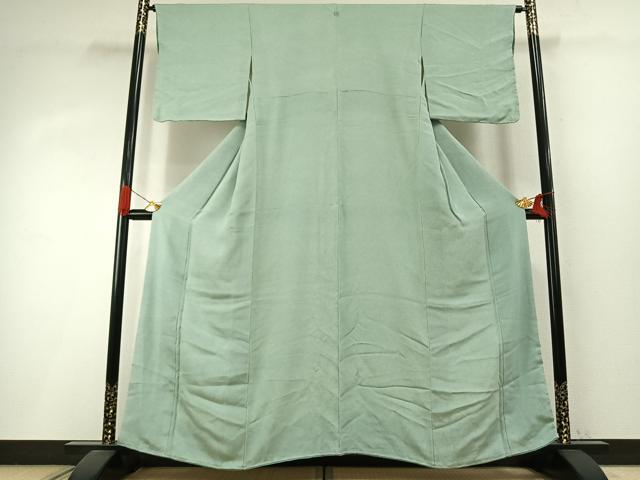 平和屋着物●平山本風 江戸小紋 鮫小紋柄 鬼しぼ縮緬 正絹 逸品 未使用 AABI8920fy