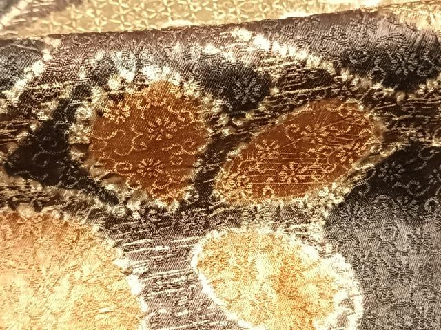 平和屋着物●訪問着 絞り 草花文 金彩 正絹 逸品 AABI8923fy