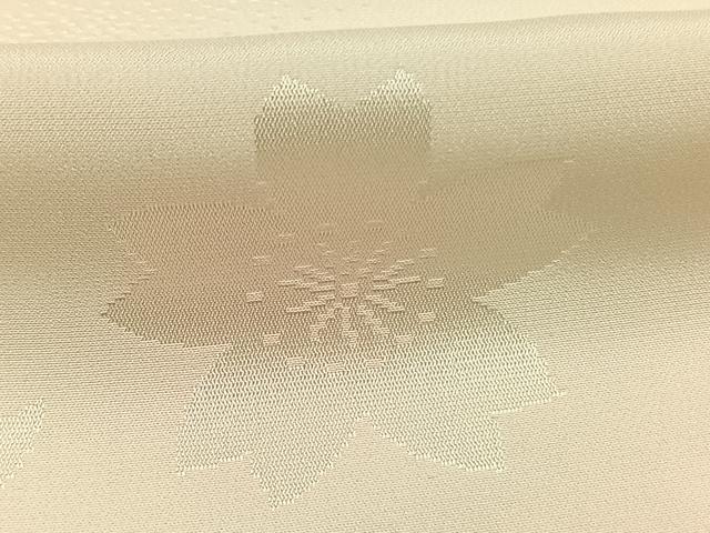 平和屋着物●振袖用長襦袢 無双仕立て 舞桜地紋 暈し染め 半衿刺繍 正絹 逸品 AABI8946fy