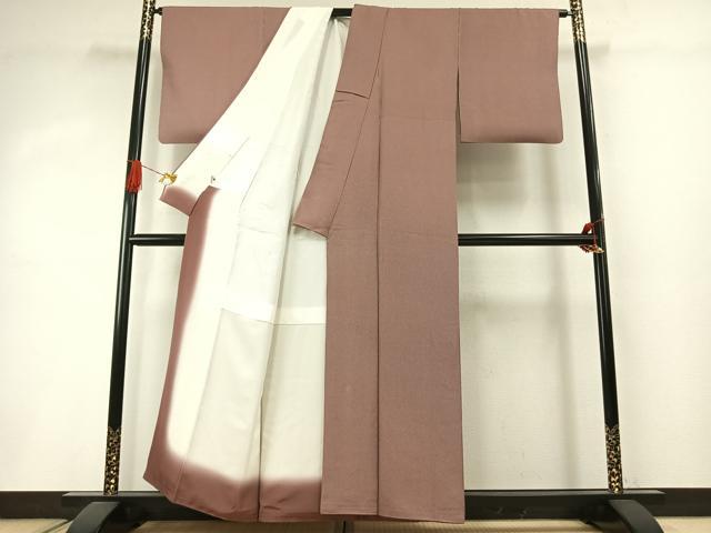 平和屋着物●江戸小紋 万筋 紫色×青色 健勝苑扱い 正絹 逸品 AABI8948fy