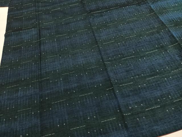 平和屋着物●上質な紬 幾何学文様 伊勢丹扱い 正絹 逸品 AABI8951fy