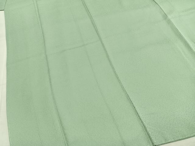 平和屋着物●上質な色無地 霞地紋 裏葉柳色 正絹 逸品 未使用 AABI8989fy