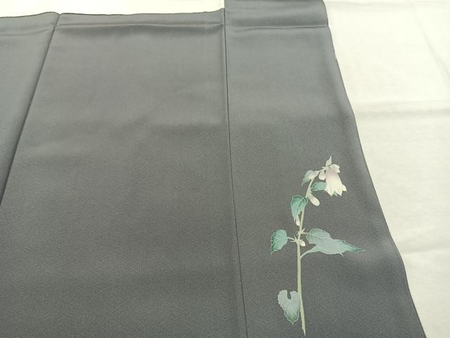 平和屋着物●訪問着 友禅 作家物 枝花文 正絹 逸品 AABI9024fy