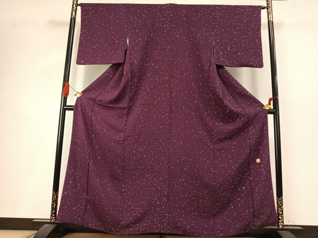 平和屋着物●上質な小紋 作家物 散らし文様 正絹 逸品 AABI9031fy