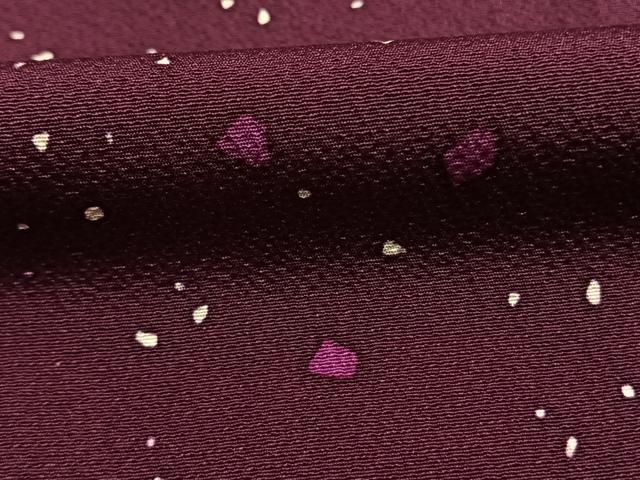 平和屋着物●上質な小紋 作家物 散らし文様 正絹 逸品 AABI9031fy