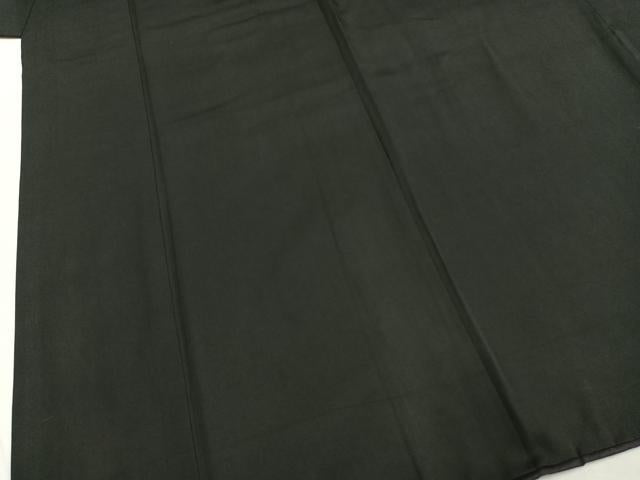 平和屋着物●男性 黒紋付 正絹 逸品 AABI9033fy