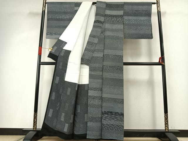 平和屋着物●中谷茂彦 小紋 百柄 正絹 逸品 AABI9034fy