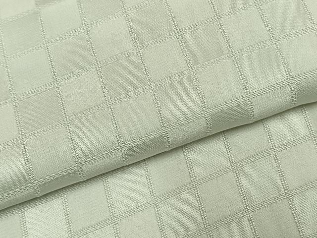 平和屋着物●長襦袢 無双仕立て 作家物 市松地紋 正絹 逸品 AABI9038fy