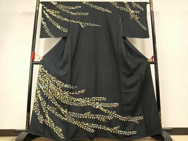 平和屋着物●訪問着 友禅 花鳥文 鈴乃屋扱い 正絹 逸品 AABI9044fy