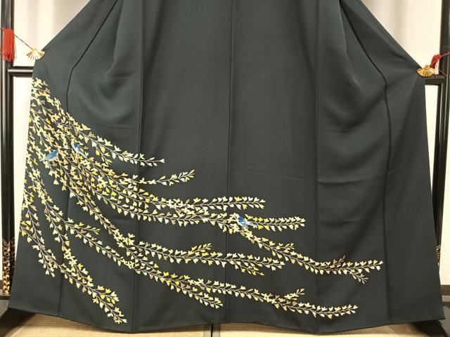 平和屋着物●訪問着 友禅 花鳥文 鈴乃屋扱い 正絹 逸品 AABI9044fy