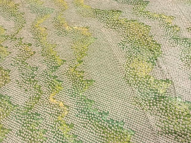 平和屋着物●訪問着 総絞り 霞文 正絹 逸品 AABI9056fy