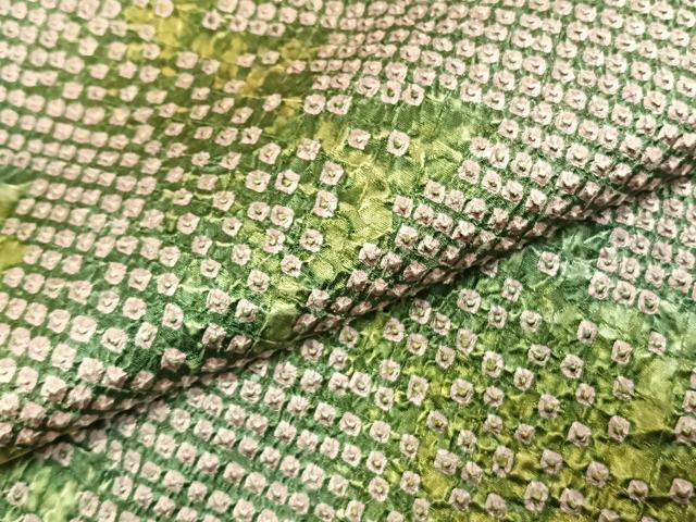 平和屋着物●訪問着 総絞り 霞文 正絹 逸品 AABI9056fy