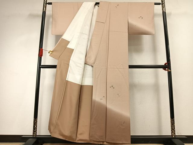 平和屋着物●訪問着 作家物 楓 銀杏 舞花文 暈し染め 金彩 正絹 逸品 AABI9067fy