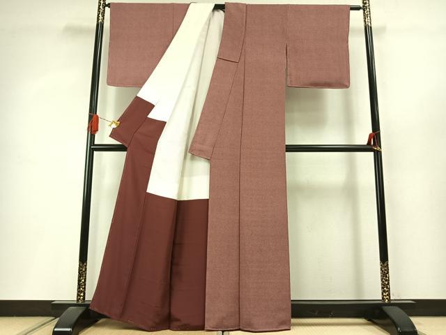 平和屋着物●江戸小紋 作家物 鮫小紋柄 正絹 逸品 未使用 AABI9072fy