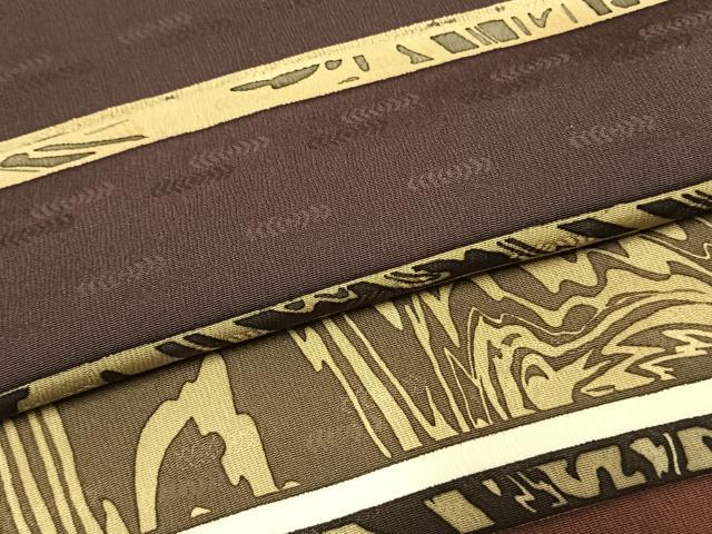 平和屋着物●訪問着 横段文 正絹 逸品 AABI9091fy