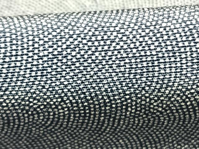 平和屋着物●江戸小紋 鮫小紋柄 浜ちりめん 反端付き 正絹 逸品 AABI9099fy