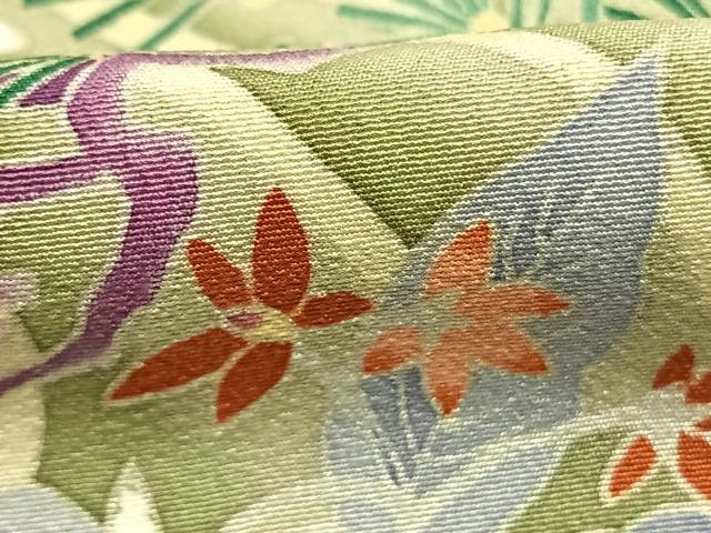 平和屋着物●本加賀友禅作家 稲手明仁 色留袖 風景花鳥文 暈し染め 正絹 逸品 AABI9112fy
