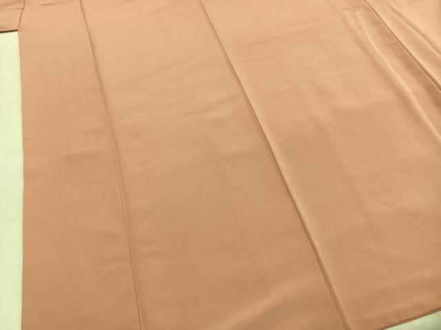 平和屋着物●加賀友禅の巨匠 初代 由水十久監修 色無地 珊瑚色 正絹 逸品 AABI9117fy