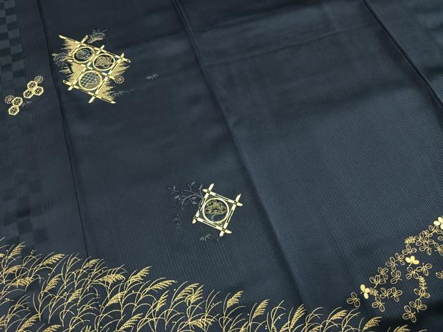 平和屋着物●訪問着 駒刺繍 天井吉祥文 金糸 金彩 ロング丈 正絹 逸品 AABI9130fy