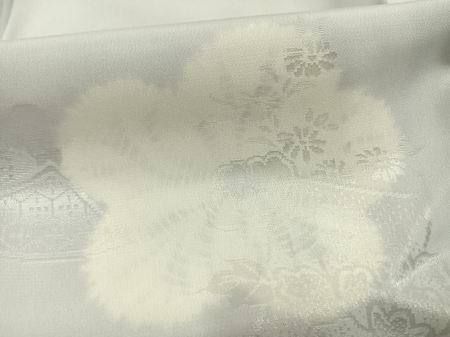 平和屋着物●長襦袢 袷 舞花文 正絹 逸品 AABI9138fy