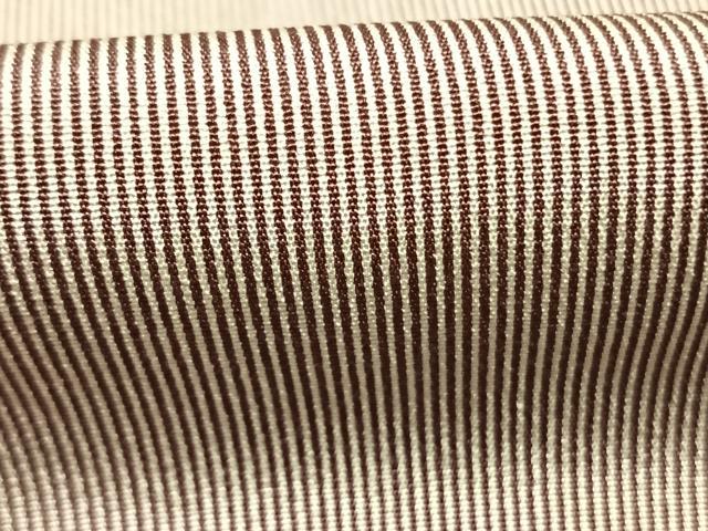 平和屋着物●江戸小紋 万筋 紫色×白色 正絹 逸品 未使用 AABI9151fy