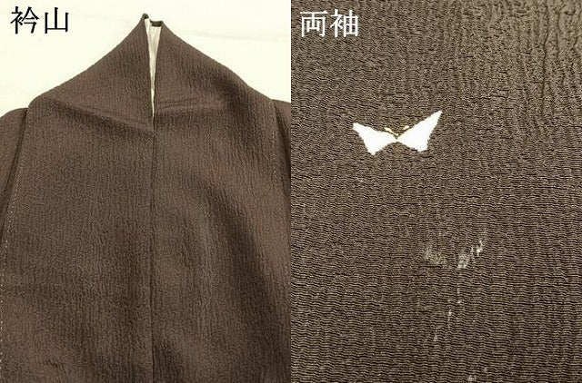 平和屋着物●日本舞踊家 岩井流宗元 岩井友見 訪問着 舞蝶文 金糸 丹後ちりめん 反端付き 正絹 逸品 AABI9156fy