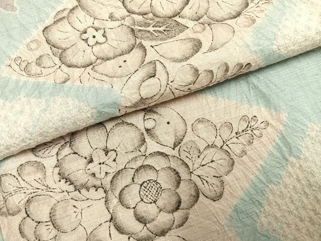 平和屋着物●上質な小紋 紬地 絞り 辻が花 正絹 逸品 未使用 AABI9157fy