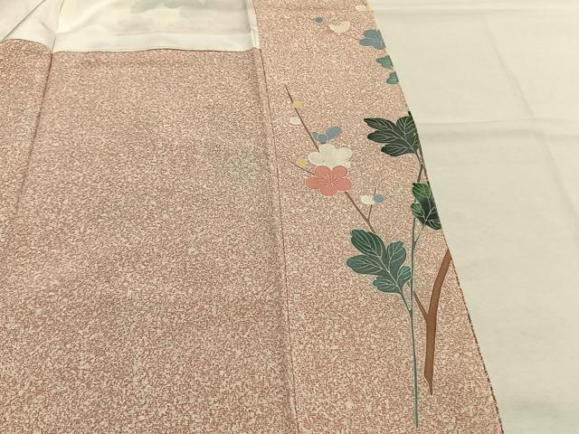 平和屋着物●訪問着 友禅 作家物 枝花文 暈し染め 正絹 逸品 AABI9164fy
