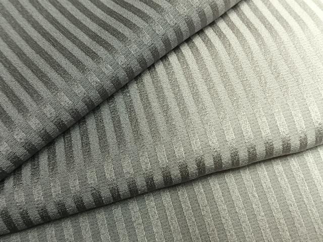平和屋着物●上質な小紋 縞 暈し染め 正絹 逸品 AABI9168fy
