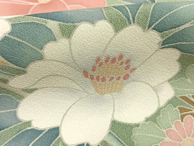 平和屋着物●訪問着 友禅 作家物 草花文 暈し染め 正絹 逸品 AABI9172fy