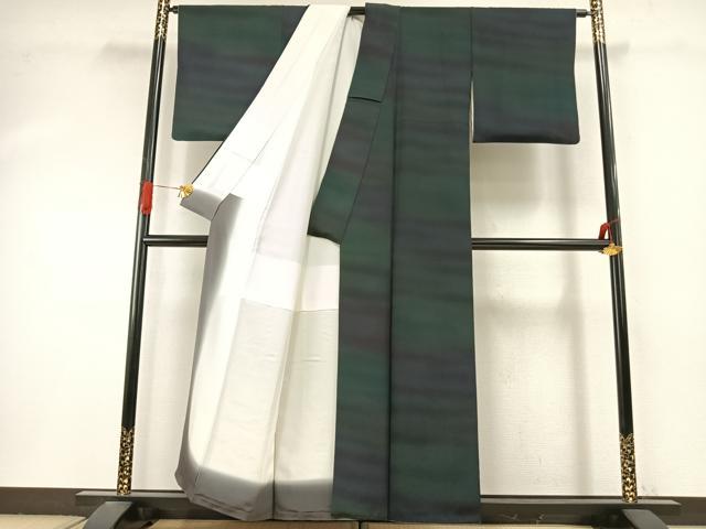 平和屋着物●前田仁仙 仁仙更紗 小紋 霞文 暈し染め 正絹 逸品 AABI9176fy