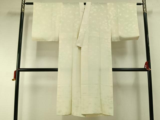 平和屋着物●長襦袢 無双仕立て 飛鳥宝尽くし地紋 鳥の子色 ゑり善扱い 正絹 逸品 AABI9188fy