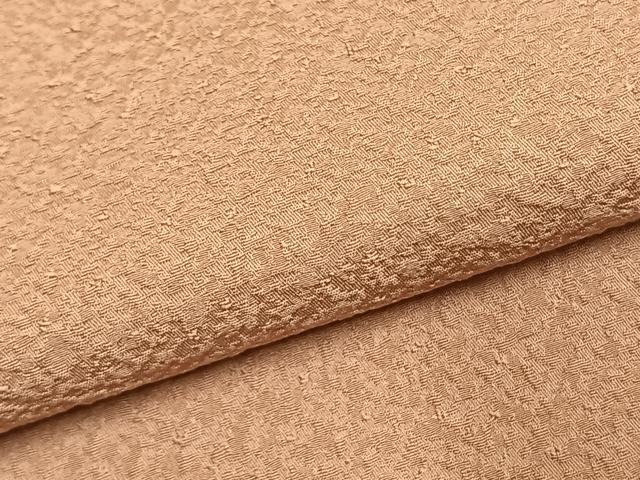 平和屋着物●上質な色無地 水柿色 正絹 逸品 AABI9190fy