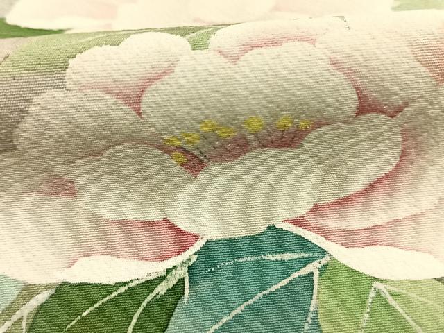 平和屋着物●訪問着 作家物 手描き 草花文 暈し染め 金銀彩 正絹 逸品 AABI9195fy