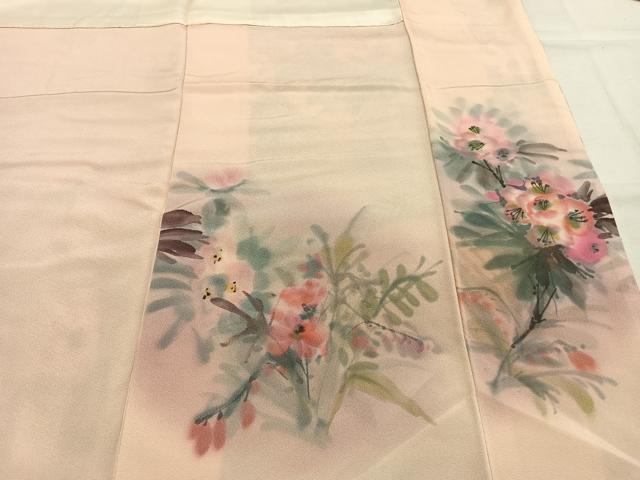 平和屋着物●豪華振袖 作家物 手描き 草花文 暈し染め 正絹 逸品 AABI9200fy