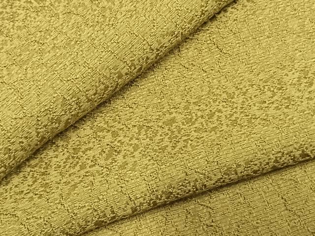 平和屋着物●上質な色無地 霞地紋 梅幸茶色 正絹 逸品 AABI9206fy