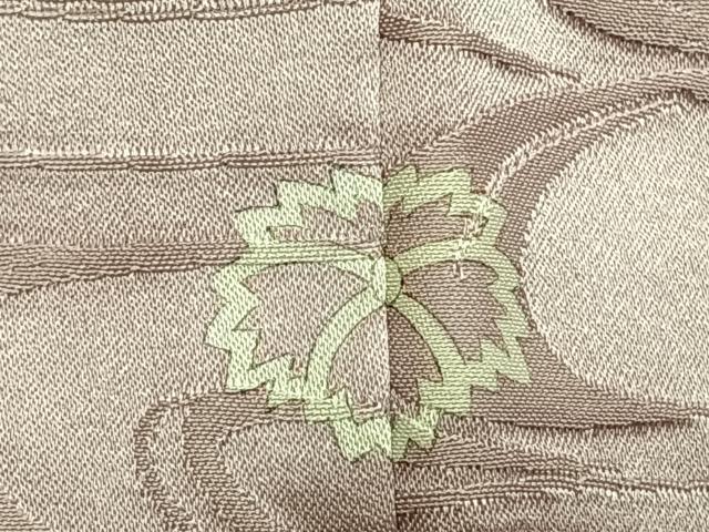 平和屋着物●上質な色無地 流水地紋 灰桜色 正絹 逸品 AABI9208fy