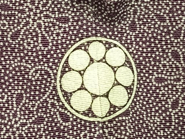 平和屋着物●伝統工芸士 保科土山 江戸小紋 舞花文 正絹 逸品 AABI9216fy