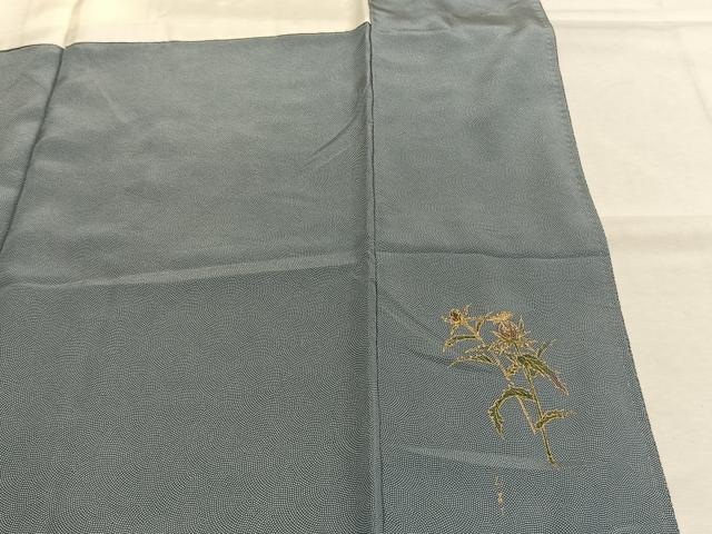 平和屋着物●伝統工芸師 服部光擴 江戸小紋 鮫小紋柄 正絹 逸品 AABI9239fy