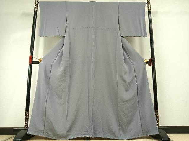 平和屋着物●江戸小紋 鮫小紋柄 鬼しぼ縮緬 正絹 逸品 AABI9251fy