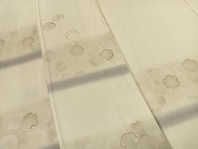 平和屋着物●訪問着 雪輪文 暈し染め 金彩 ロング丈 正絹 逸品 AABI9288fy