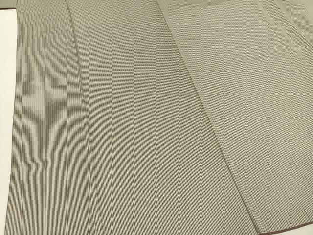 平和屋着物●上質な小紋 縞 正絹 逸品 AABI9289fy