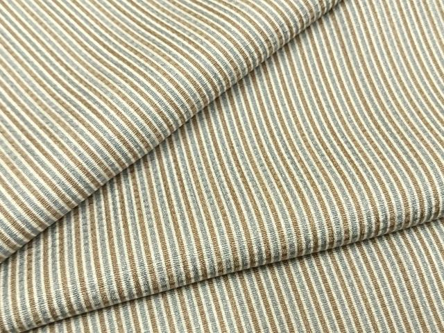 平和屋着物●上質な小紋 縞 正絹 逸品 AABI9289fy